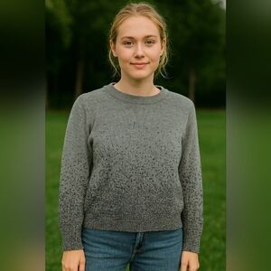 H&M Gray Sparkly Sweater
